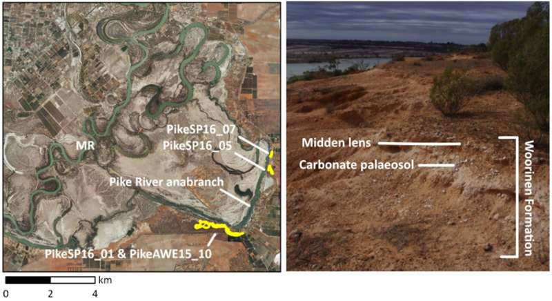 Cliff-top sites preserving ancient Aboriginal heritage on the River Murray