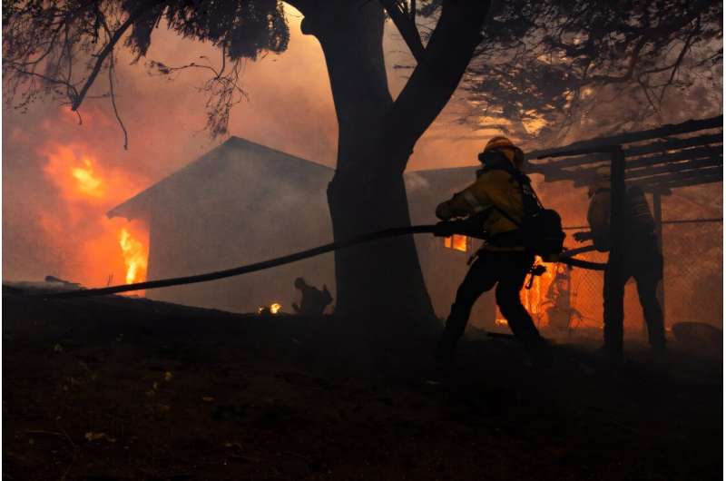 Homes burned in a matter of minutes as erratic flames jumped from one area to another, fanned by high winds